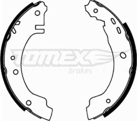 TOMEX brakes TX 21-66 - Kit ganasce freno autozon.pro