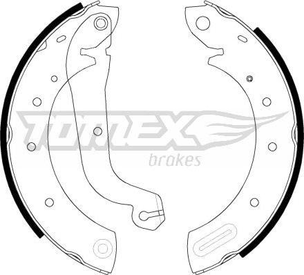 TOMEX brakes TX 21-60 - Kit ganasce freno autozon.pro