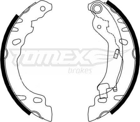 TOMEX brakes TX 21-61 - Kit ganasce freno autozon.pro