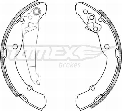 TOMEX brakes TX 21-04 - Kit ganasce freno autozon.pro