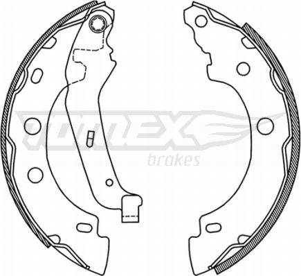 TOMEX brakes TX 21-00 - Kit ganasce freno autozon.pro