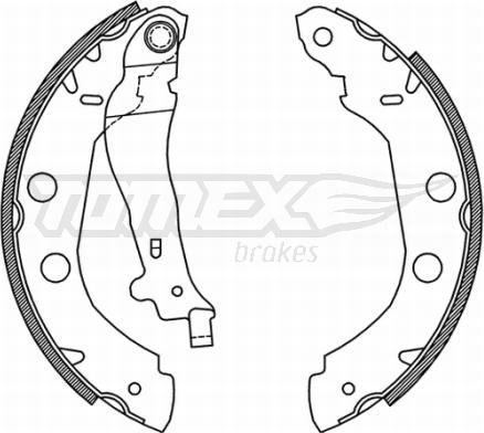 TOMEX brakes TX 21-01 - Kit ganasce freno autozon.pro