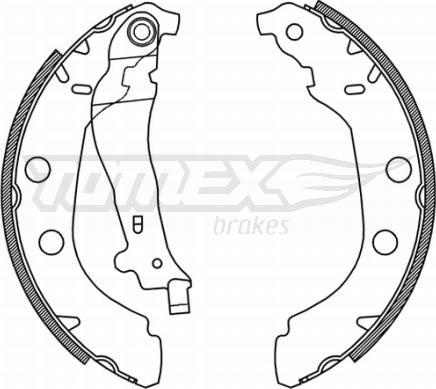 TOMEX brakes TX 21-15 - Kit ganasce freno autozon.pro