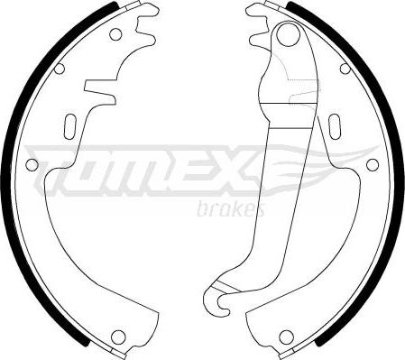 TOMEX brakes TX 21-11 - Kit ganasce freno autozon.pro