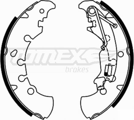 TOMEX brakes TX 21-84 - Kit ganasce freno autozon.pro