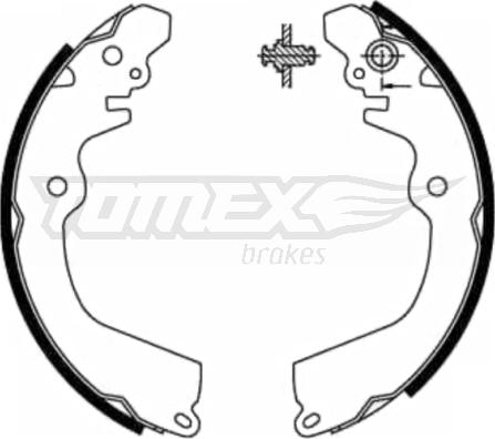 TOMEX brakes TX 21-81 - Kit ganasce freno autozon.pro