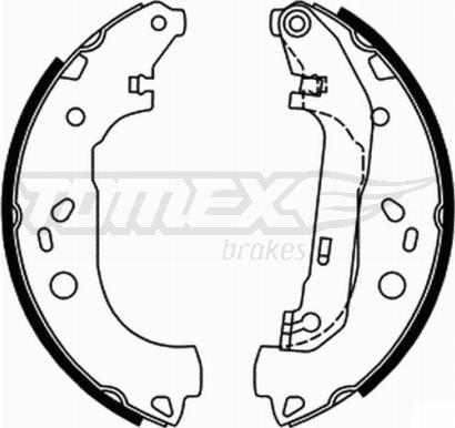 TOMEX brakes TX 21-87 - Kit ganasce freno autozon.pro