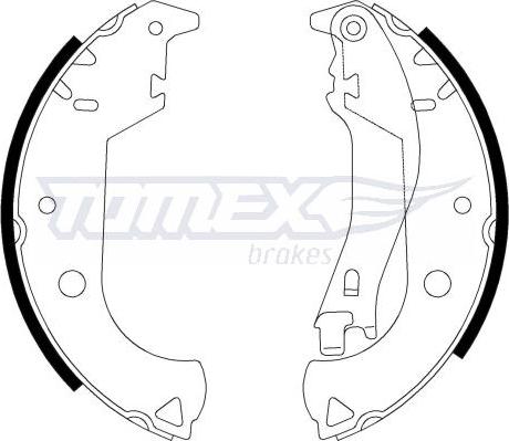 TOMEX brakes TX 21-30 - Kit ganasce freno autozon.pro