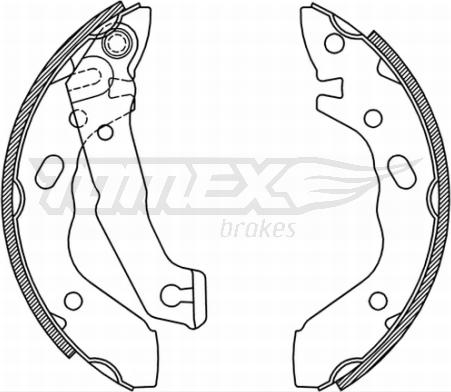 TOMEX brakes TX 21-37 - Kit ganasce freno autozon.pro