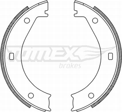 TOMEX brakes TX 21-25 - Kit ganasce freno autozon.pro