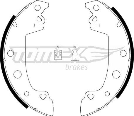 TOMEX brakes TX 21-28 - Kit ganasce freno autozon.pro