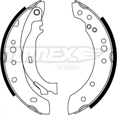 TOMEX brakes TX 21-27 - Kit ganasce freno autozon.pro