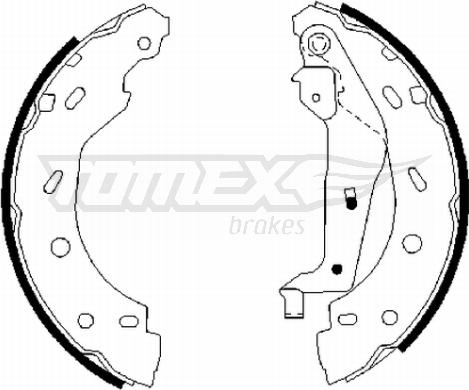 TOMEX brakes TX 21-75 - Kit ganasce freno autozon.pro