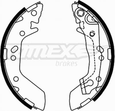 TOMEX brakes TX 21-70 - Kit ganasce freno autozon.pro