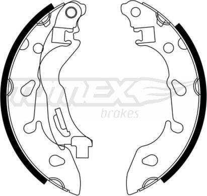 TOMEX brakes TX 23-04 - Kit ganasce freno autozon.pro