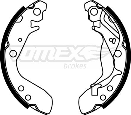 TOMEX brakes TX 23-01 - Kit ganasce freno autozon.pro