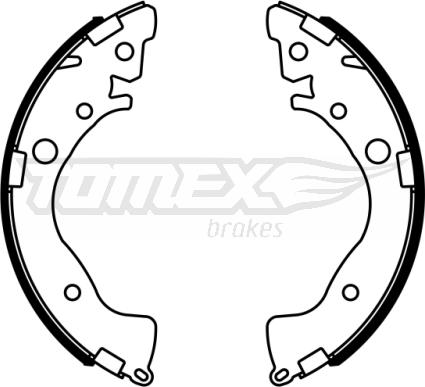 TOMEX brakes TX 23-02 - Kit ganasce freno autozon.pro