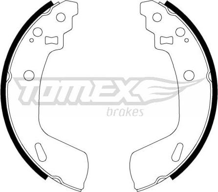 TOMEX brakes TX 23-14 - Kit ganasce freno autozon.pro