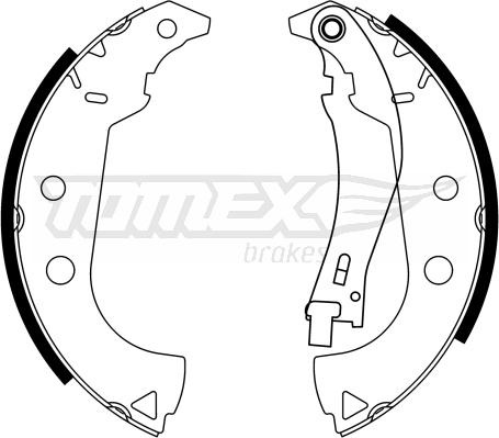 TOMEX brakes TX 23-15 - Kit ganasce freno autozon.pro