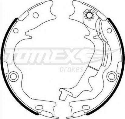 TOMEX brakes TX 23-12 - Kit ganasce freno autozon.pro