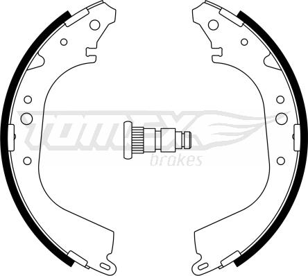 TOMEX brakes TX 23-35 - Kit ganasce freno autozon.pro