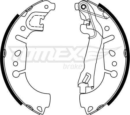 TOMEX brakes TX 23-37 - Kit ganasce freno autozon.pro