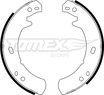 TOMEX brakes TX 23-24 - Kit ganasce freno autozon.pro