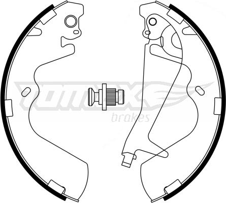 TOMEX brakes TX 23-25 - Kit ganasce freno autozon.pro