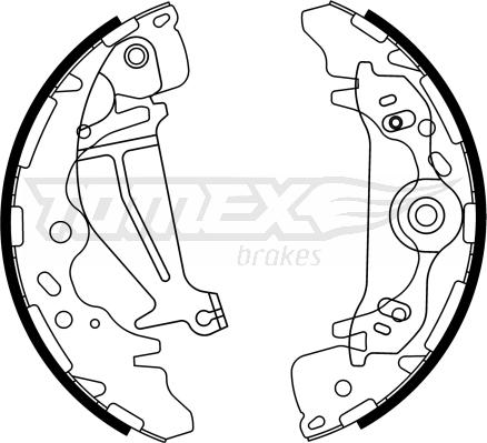 TOMEX brakes TX 23-26 - Kit ganasce freno autozon.pro