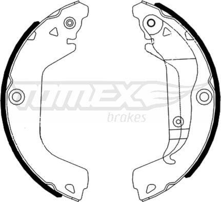 TOMEX brakes TX 23-20 - Kit ganasce freno autozon.pro