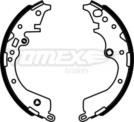 TOMEX brakes TX 22-96 - Kit ganasce freno autozon.pro