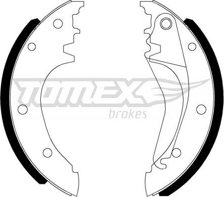 TOMEX brakes TX 22-90 - Kit ganasce freno autozon.pro