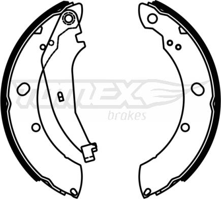 TOMEX brakes TX 22-97 - Kit ganasce freno autozon.pro