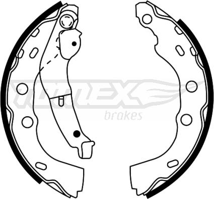 TOMEX brakes TX 22-45 - Kit ganasce freno autozon.pro