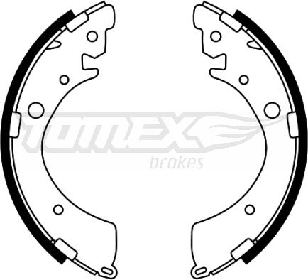 TOMEX brakes TX 22-40 - Kit ganasce freno autozon.pro