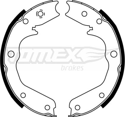 TOMEX brakes TX 22-43 - Kit ganasce freno autozon.pro