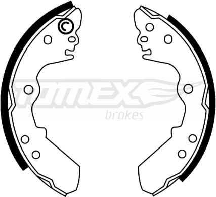 TOMEX brakes TX 22-47 - Kit ganasce freno autozon.pro