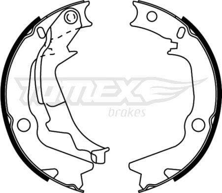 TOMEX brakes TX 22-53 - Kit ganasce freno autozon.pro