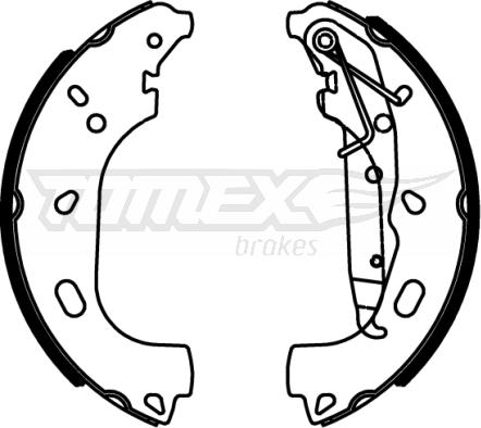 TOMEX brakes TX 22-57 - Kit ganasce freno autozon.pro