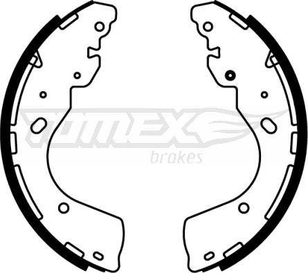 TOMEX brakes TX 22-66 - Kit ganasce freno autozon.pro