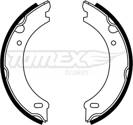 TOMEX brakes TX 22-09 - Kit ganasce freno autozon.pro