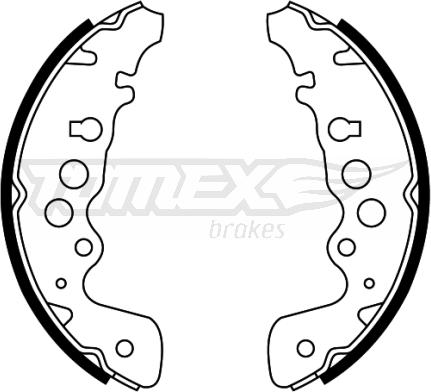 TOMEX brakes TX 22-04 - Kit ganasce freno autozon.pro