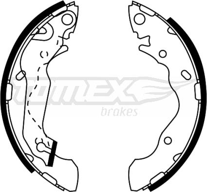 TOMEX brakes TX 22-05 - Kit ganasce freno autozon.pro