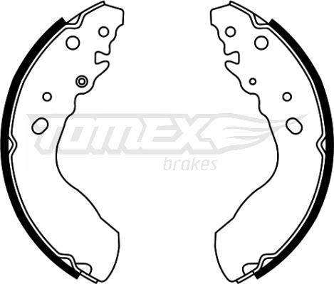 TOMEX brakes TX 22-03 - Kit ganasce freno autozon.pro