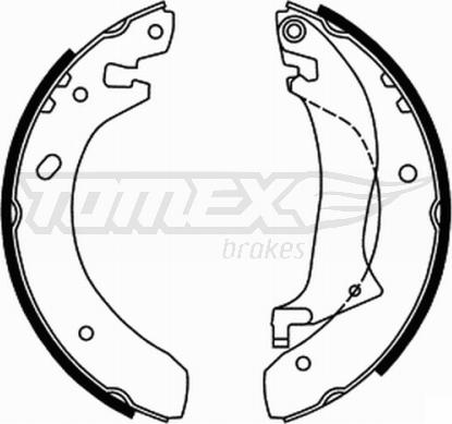 TOMEX brakes TX 22-02 - Kit ganasce freno autozon.pro