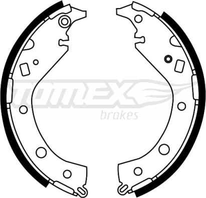 TOMEX brakes TX 22-07 - Kit ganasce freno autozon.pro