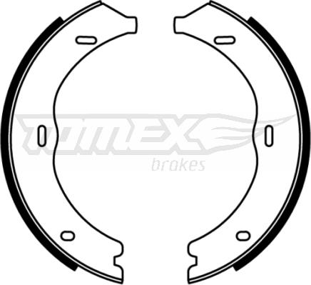 TOMEX brakes TX 22-12 - Kit ganasce freno autozon.pro