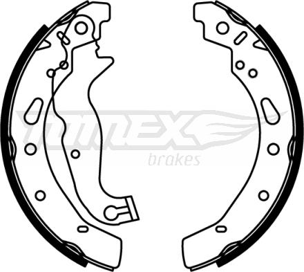 TOMEX brakes TX 22-80 - Kit ganasce freno autozon.pro