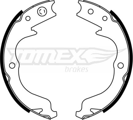 TOMEX brakes TX 22-81 - Kit ganasce freno autozon.pro