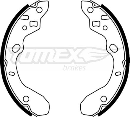 TOMEX brakes TX 22-34 - Kit ganasce freno autozon.pro